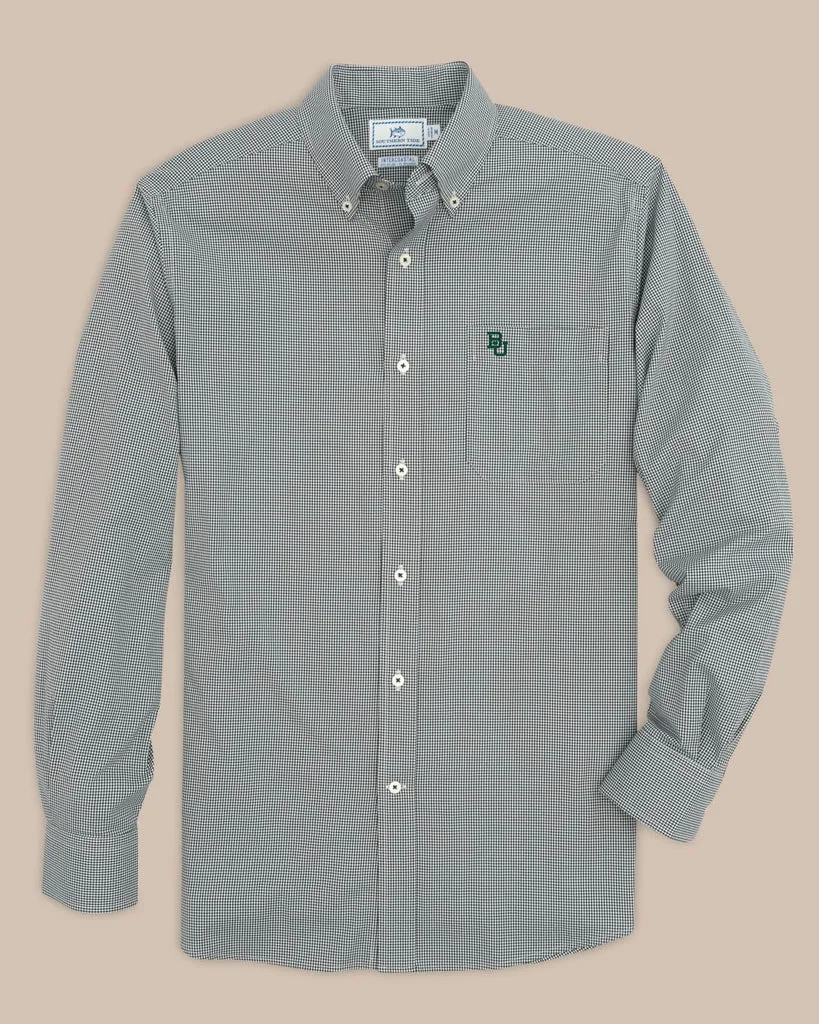 Enhanced Baylor Gingham Button Down Shirt Casual