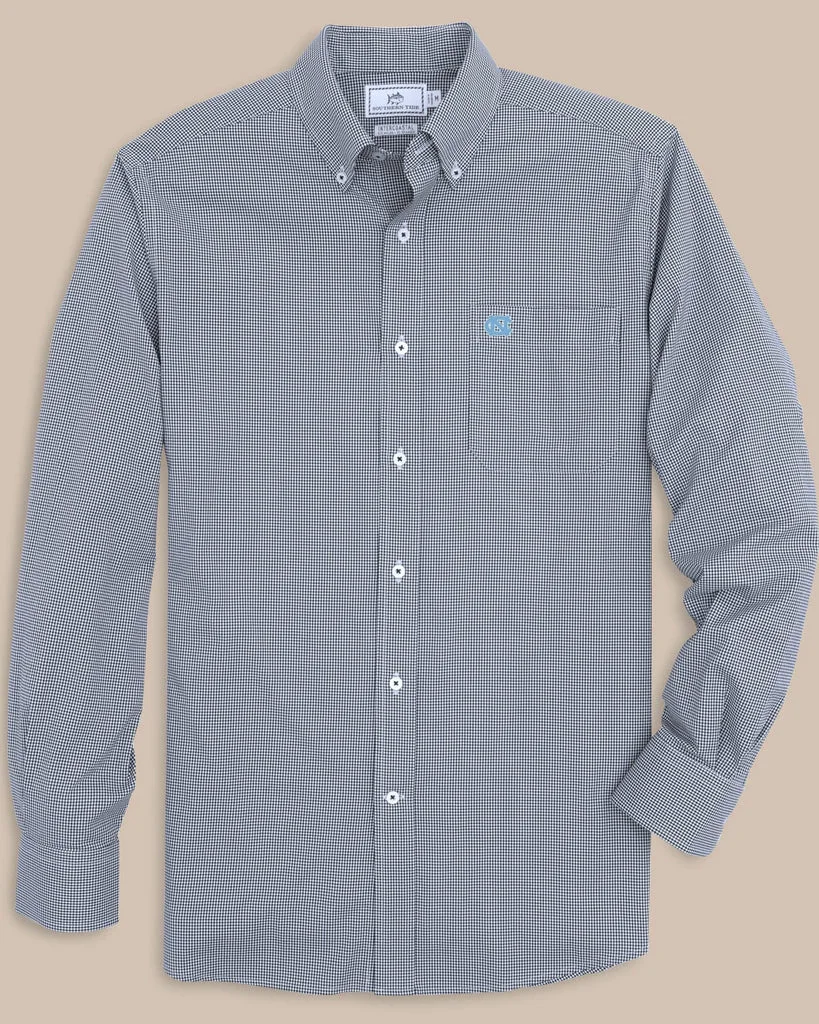 Secure UNC Tar Heels Gingham Button Down Shirt Eco-Friendly