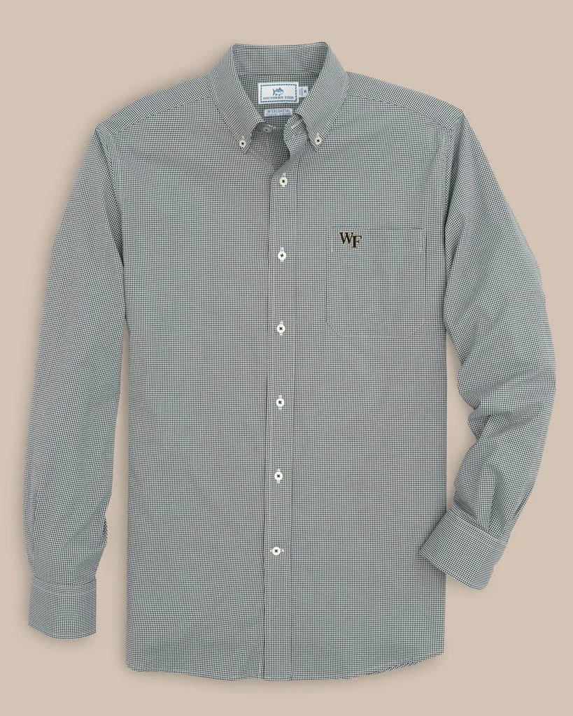 Fine Crafted Wake Forest Gingham Button Down Shirt Trusted