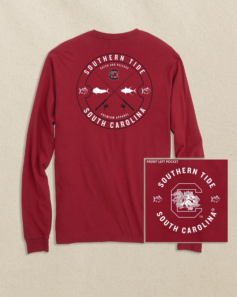 Premium USC Gamecocks Catch and Release Long Sleeve T-Shirt Comfortable
