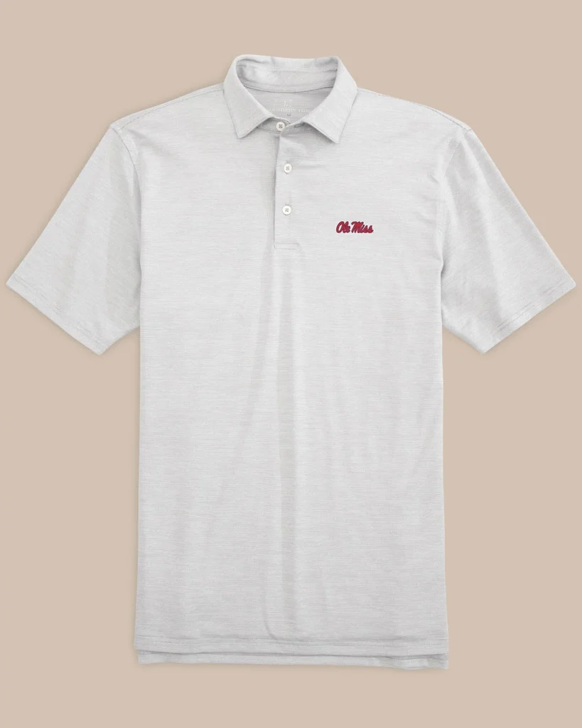 Certified Ole Miss Driver Spacedye Polo Shirt Fine Crafted