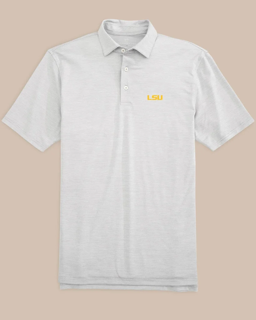 Fine Crafted LSU Tigers Driver Spacedye Polo Shirt Genuine