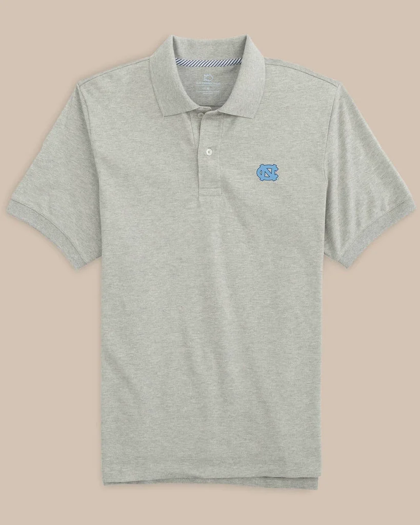 Solid UNC Tar Heels Skipjack Polo Shirt Detailed