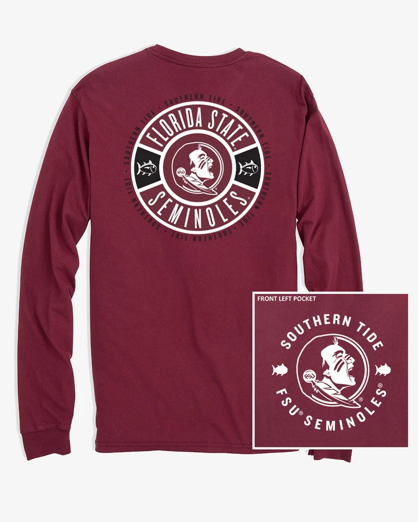 Breathable FSU Seminoles Ring Badge T-Shirt Reusable