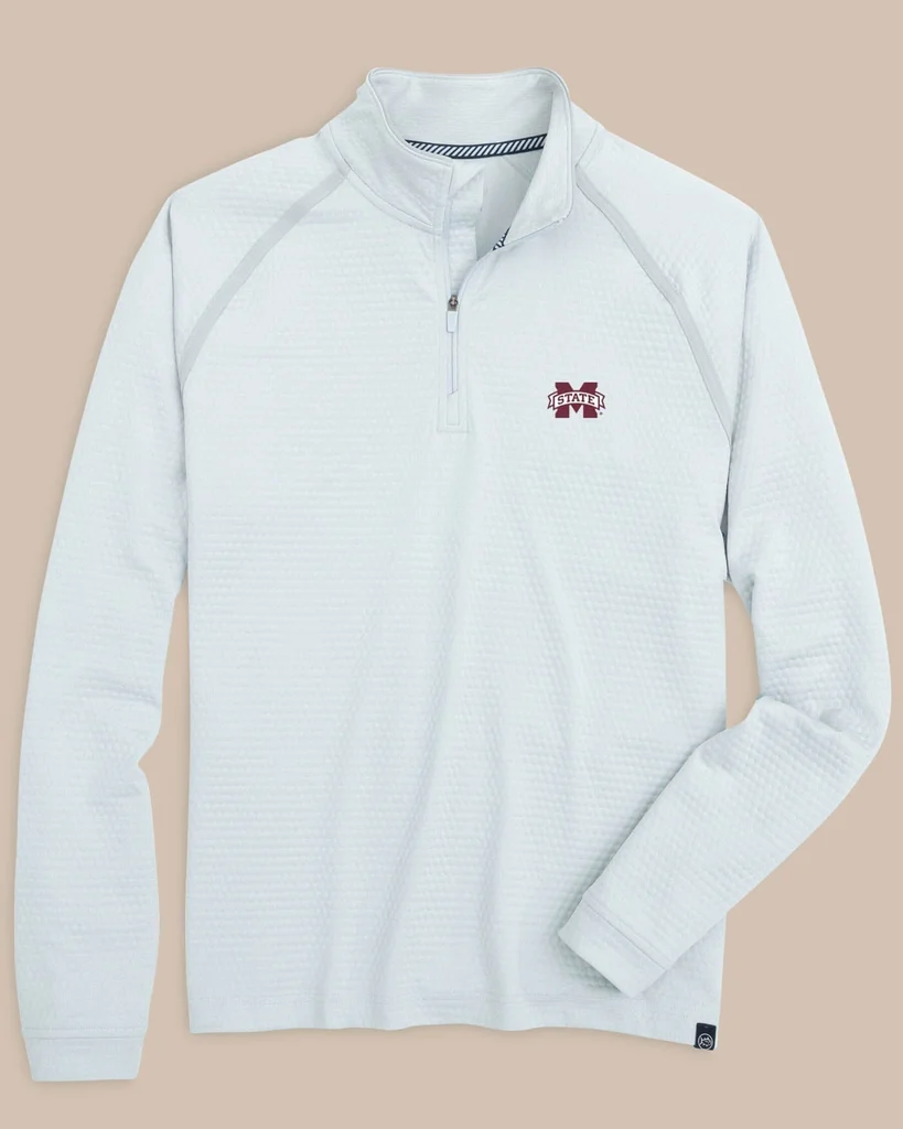 Functional Mississippi State Bulldogs Scuttle Heather Quarter Zip Certified