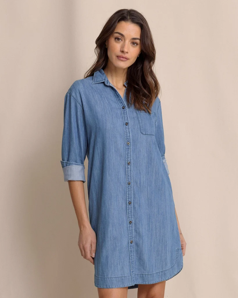 Luxury Cam Denim Dress High-Quality