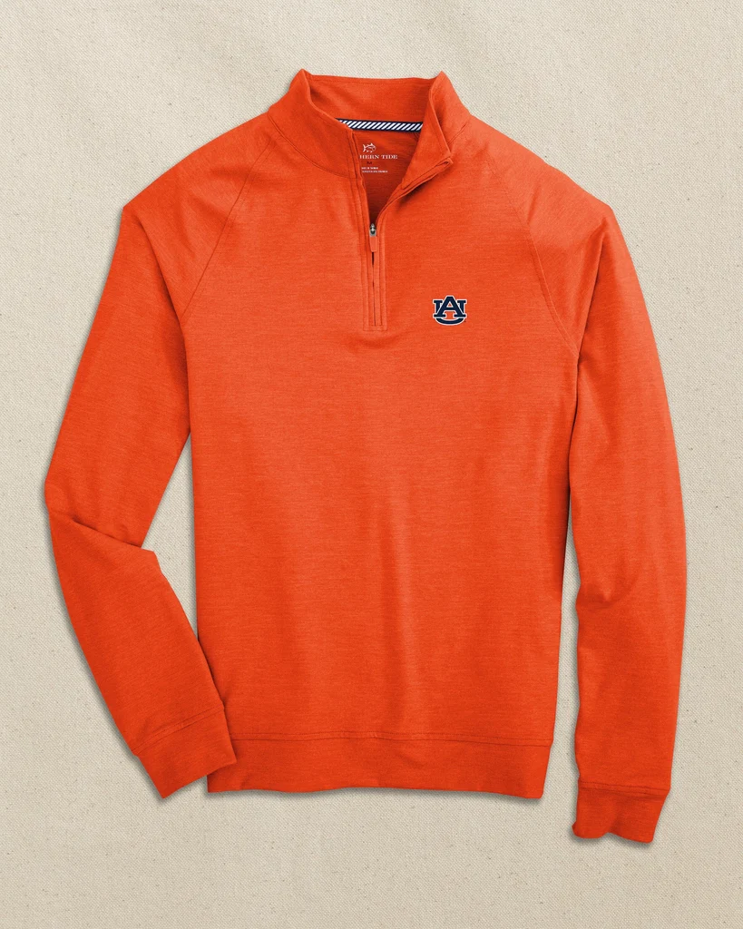 Optimized Auburn Tigers Cruiser Quarter Zip Pullover Detailed