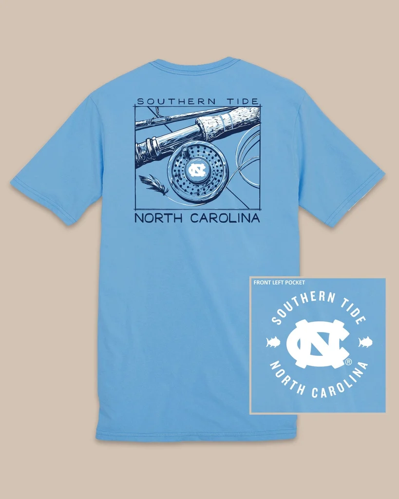 Minimalist UNC Tar Heels Gameday Fly Reel T-Shirt Outstanding