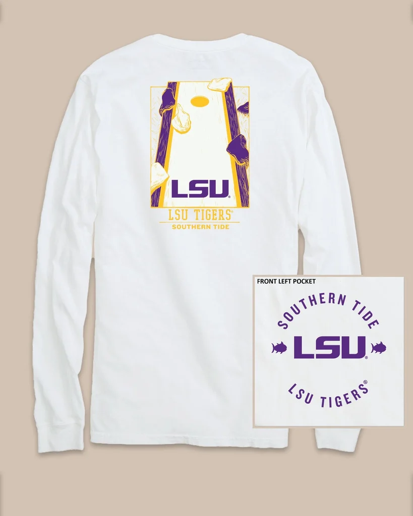 Stylish LSU Tigers Gameday Cornhole Board T-Shirt Practical