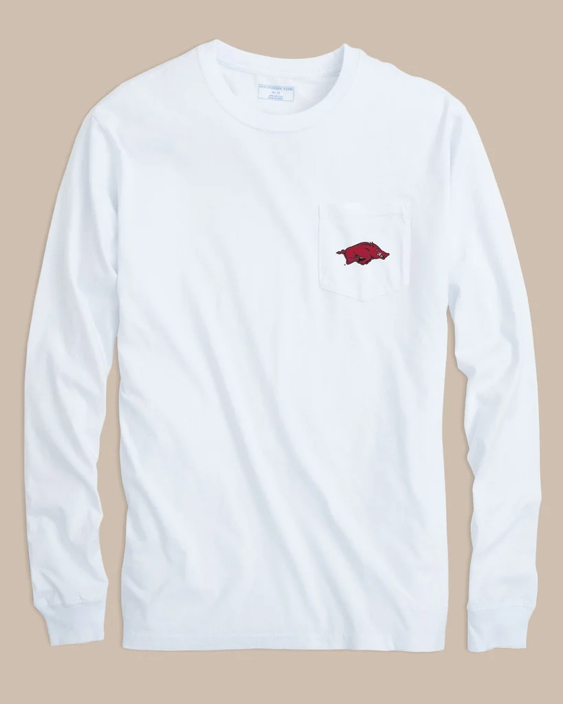 Verified Arkansas Razorbacks Gameday Embroidered Long Sleeve T-Shirt Carefully Designed