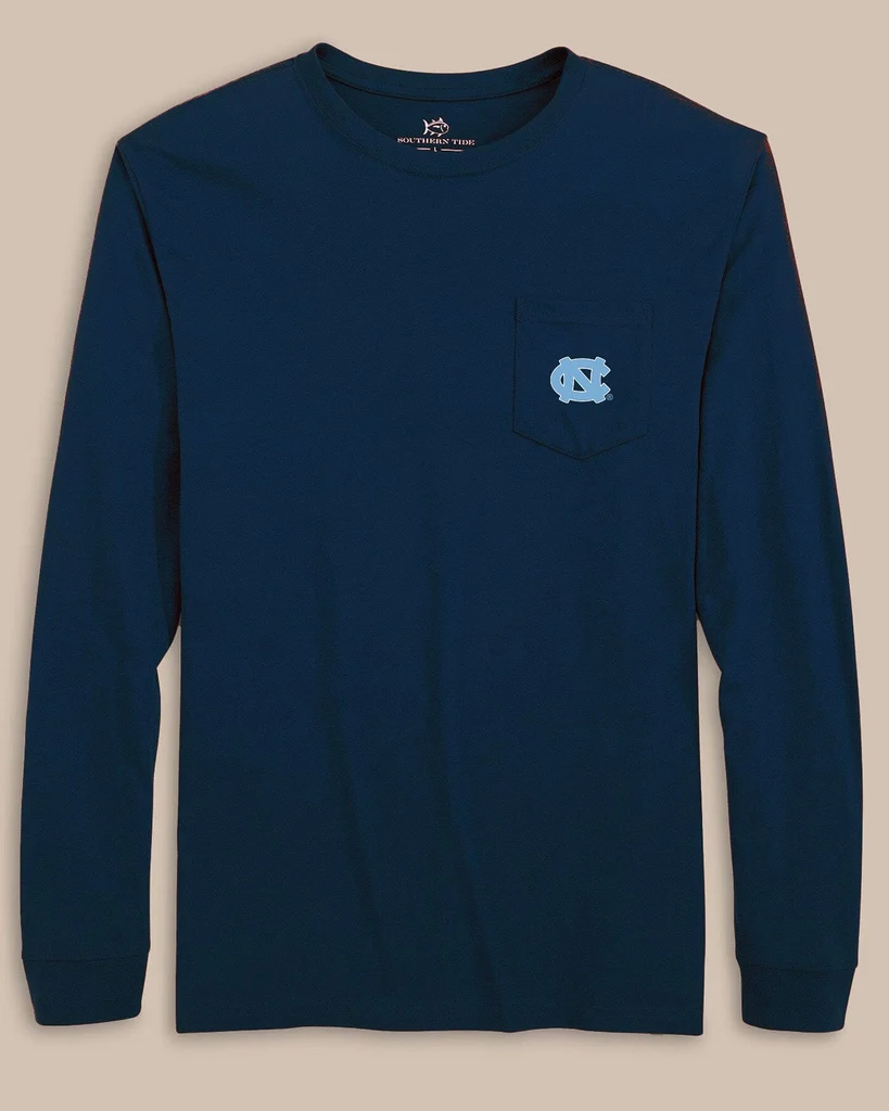 Proven UNC Tar Heels Gameday Embroidered Long Sleeve T-Shirt Contemporary