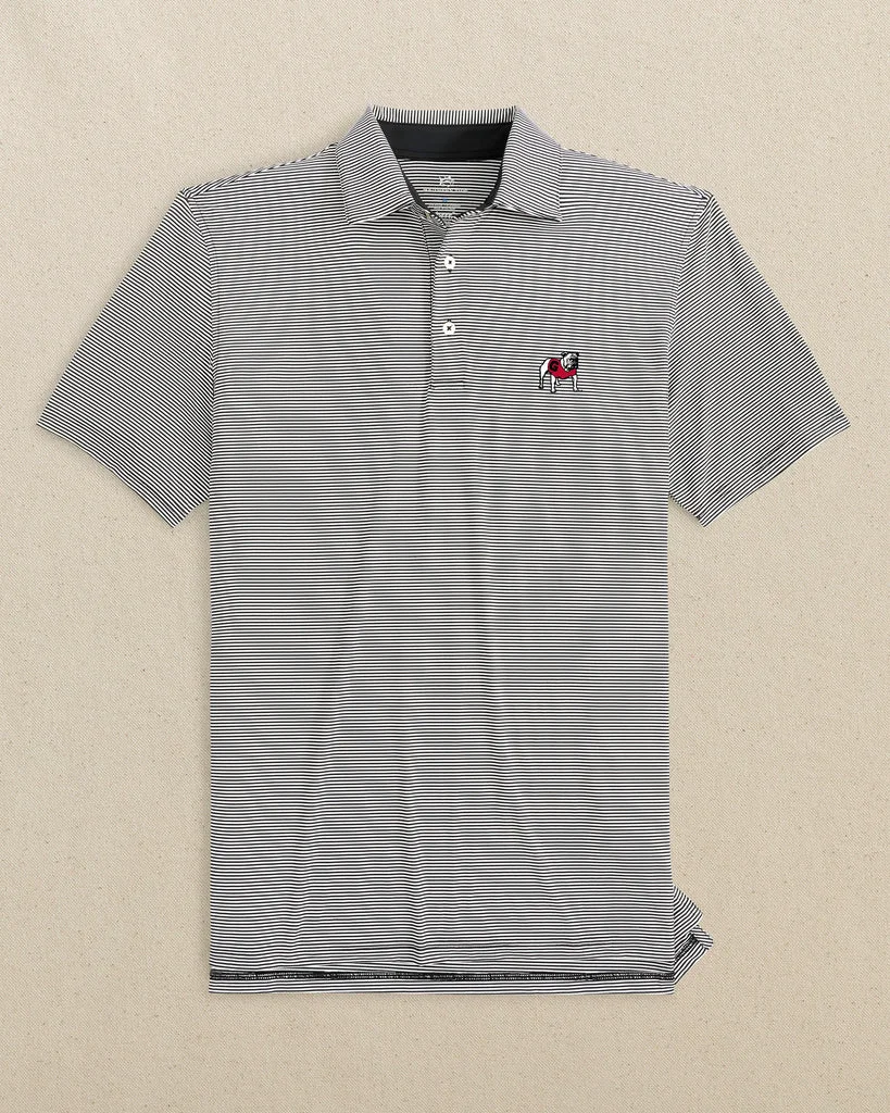 Versatile Georgia Bulldogs brrr°®-eeze Meadowbrook Stripe Polo Sustainable