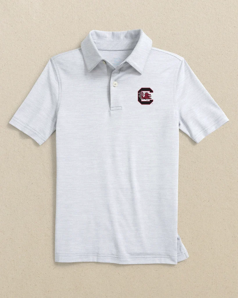 Premium Material USC Gamecocks Boys Driver Spacedye Polo Shirt Relaxed