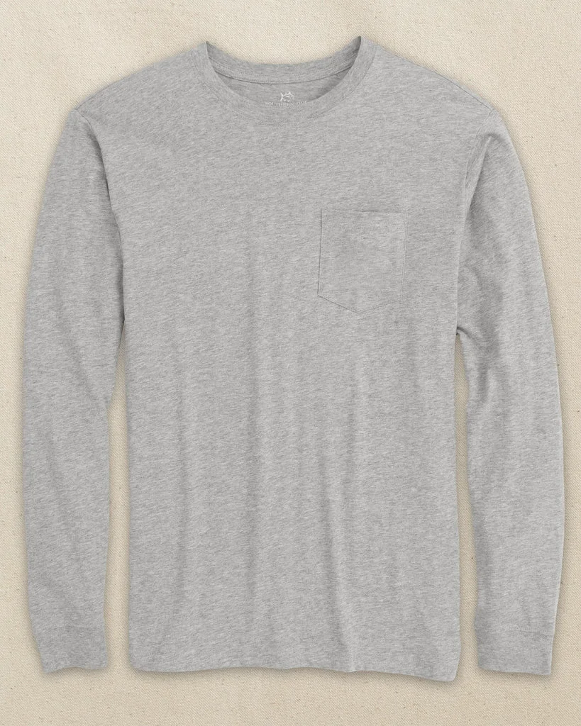 Luxury Classic Long Sleeve Pocket T-Shirt Convenient