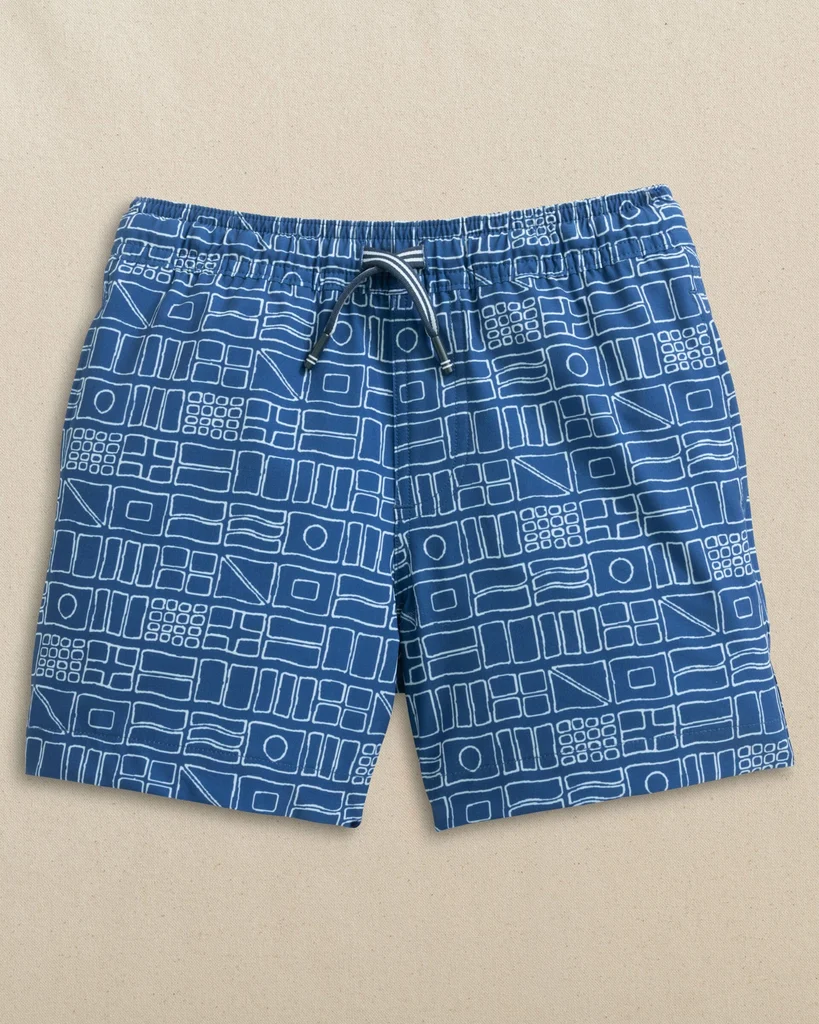 Luxury Boys Nautical Flags Swim Trunk Consistent
