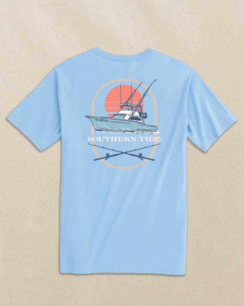 Flexible The Skipjack Deep Sea Fishing Boat Short Sleeve T-Shirt High-Performance