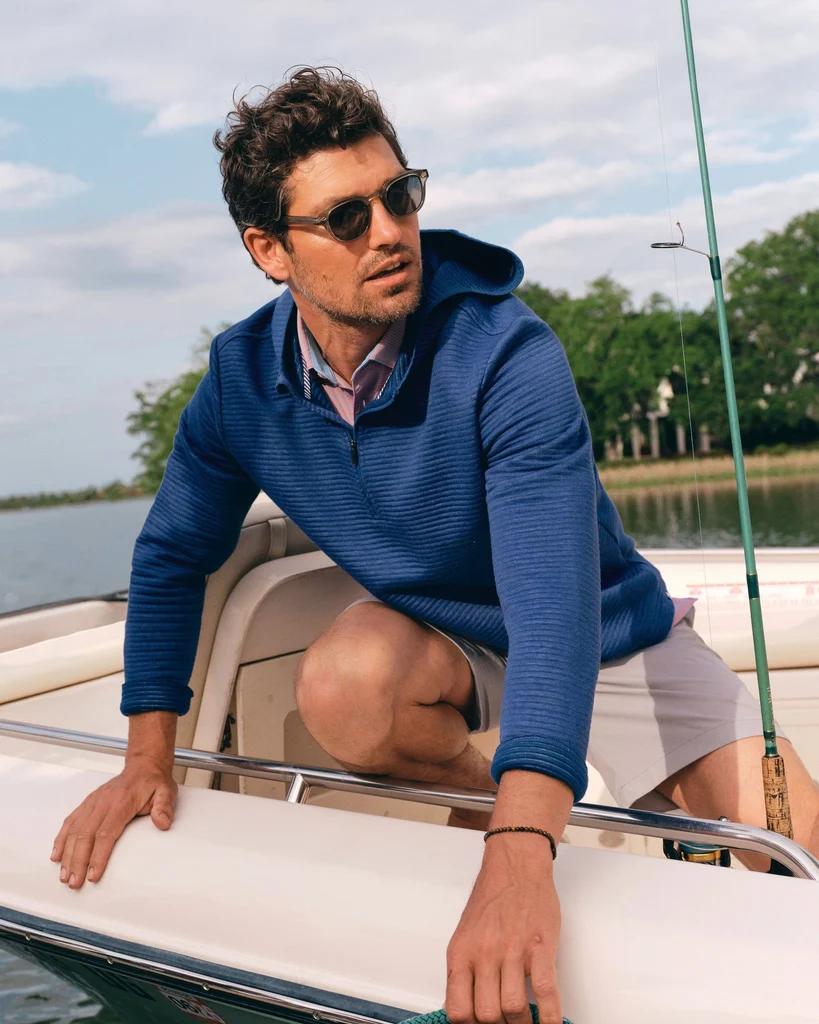 Expertly Made Ottoman Heather Quarter Zip Hoodie Classic