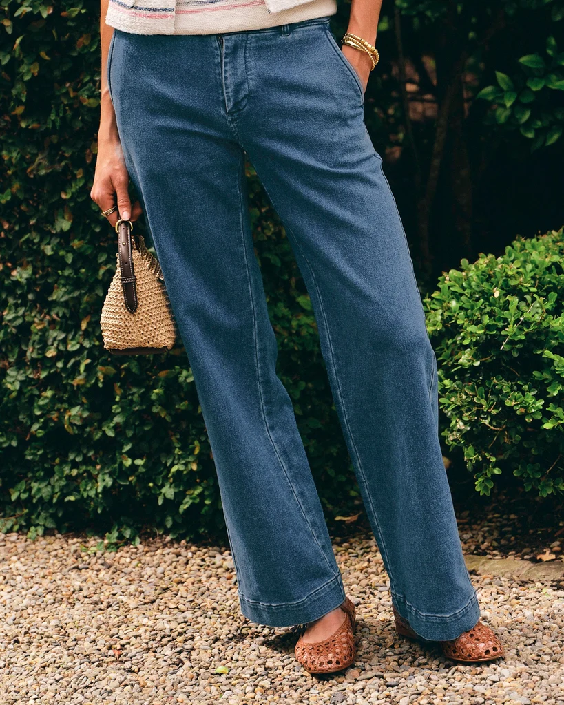 Specialty Tori Denim Wide Leg Chino Pant Secure