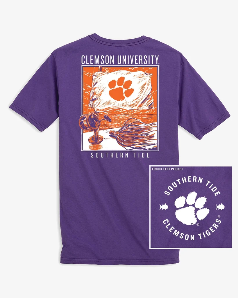 Responsible Clemson Tigers Fishing Flag T-Shirt Durable
