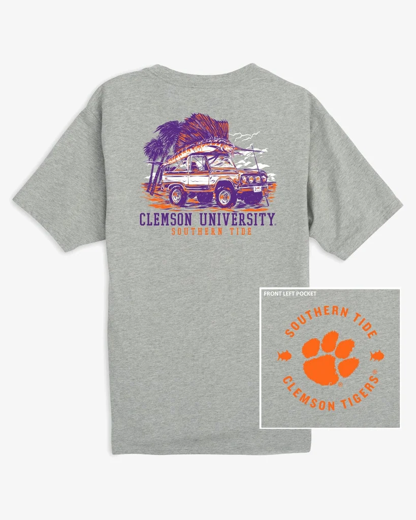 Professional Clemson Tigers Trophy Catch Heather T-Shirt Functional