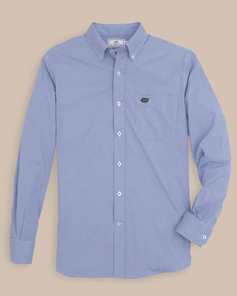 Certified Florida Gators Gingham Button Down Shirt Environmentally Friendly