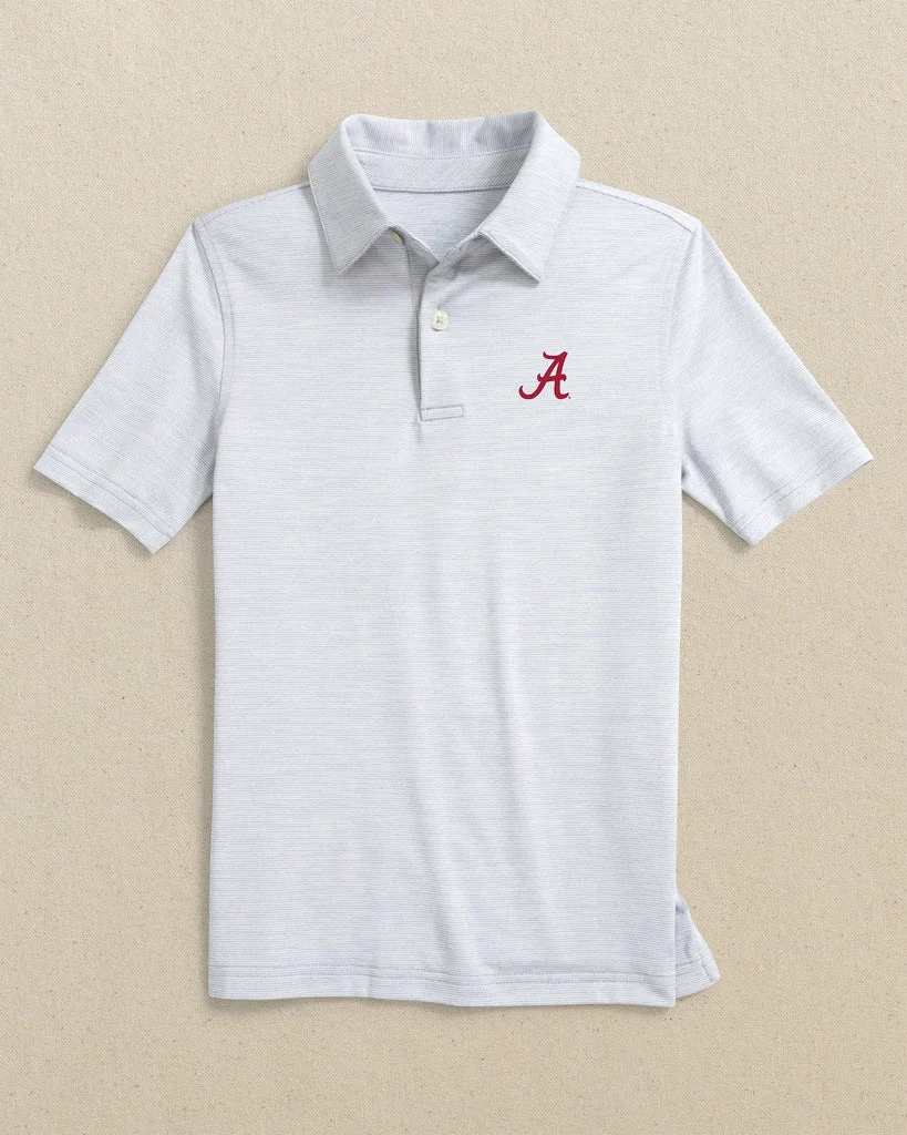Casual Alabama Crimson Tide Boys Driver Spacedye Polo Shirt Detailed