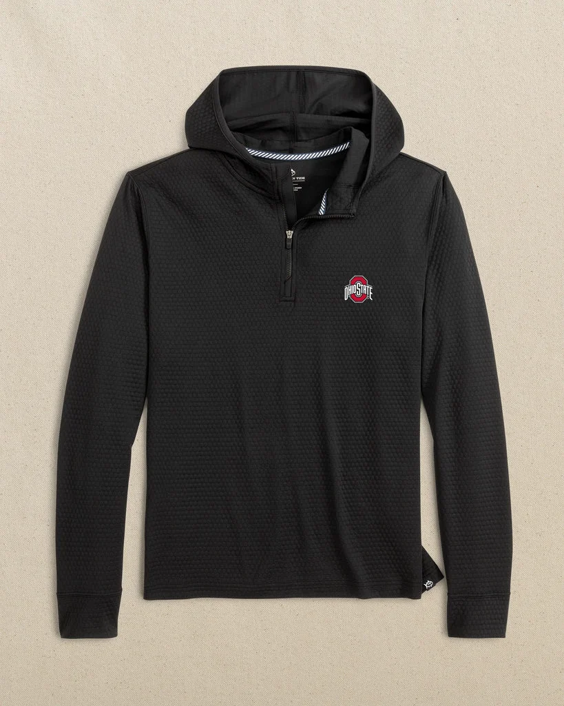 Functional Ohio State Buckeyes Scuttle Quarter Zip Hoodie Authentic