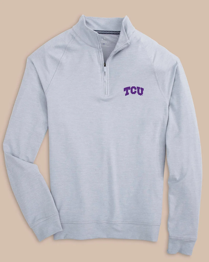 Crafted TCU Horned Frogs Cruiser Heather Quarter Zip Pullover Effective