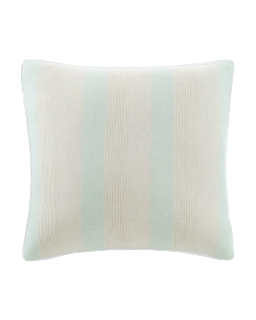 Comfortable Southern Tide Batten Square Seafoam Decorative Pillow High-Performance