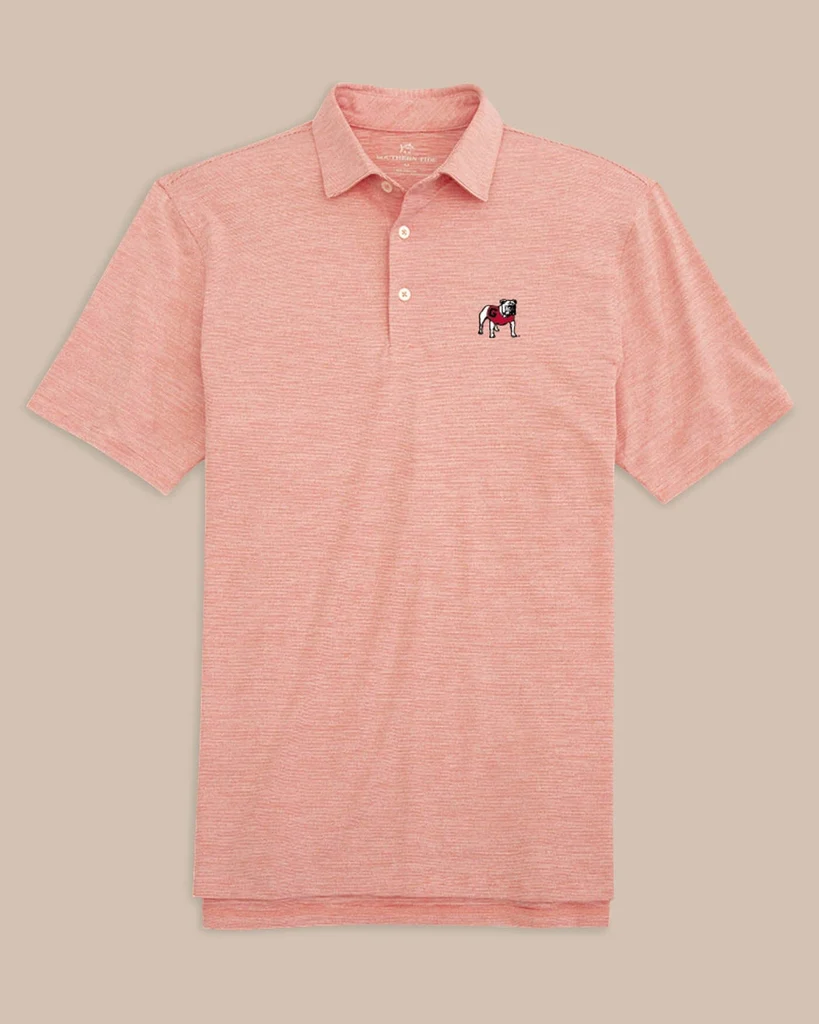 Artisan Georgia Bulldogs Driver Spacedye Polo Shirt Verified