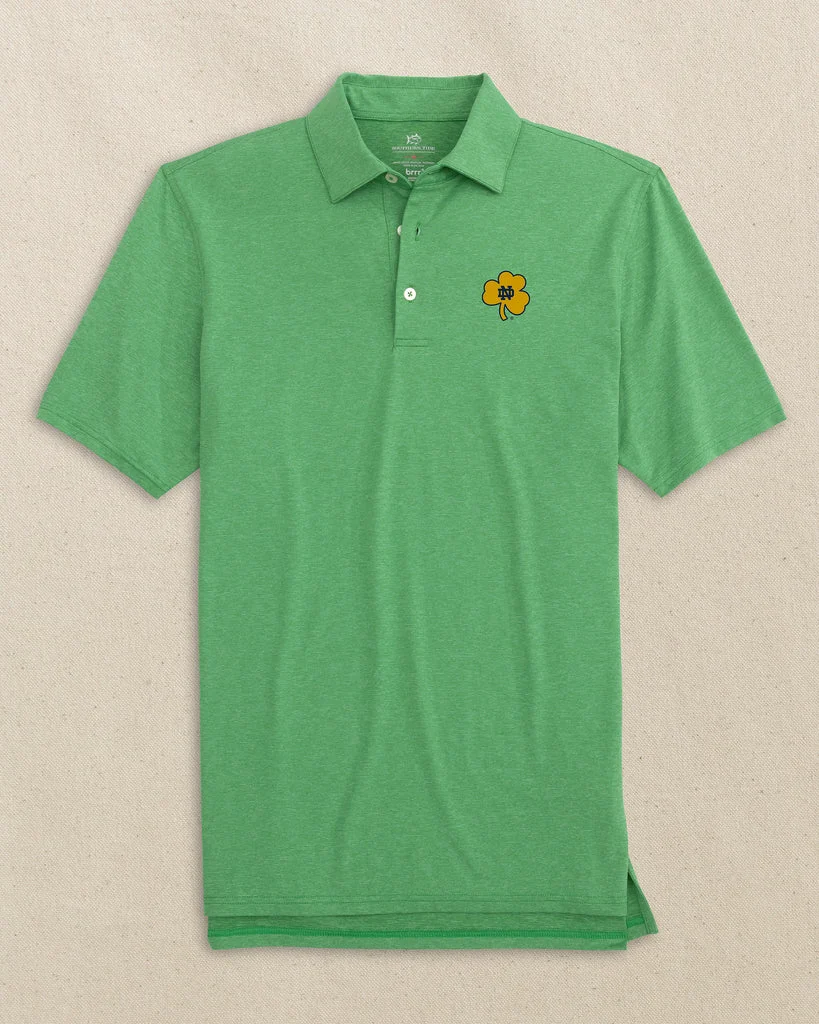 Luxury Notre Dame Fighting Irish brrr°®-eeze Heather Performance Polo Premium Material