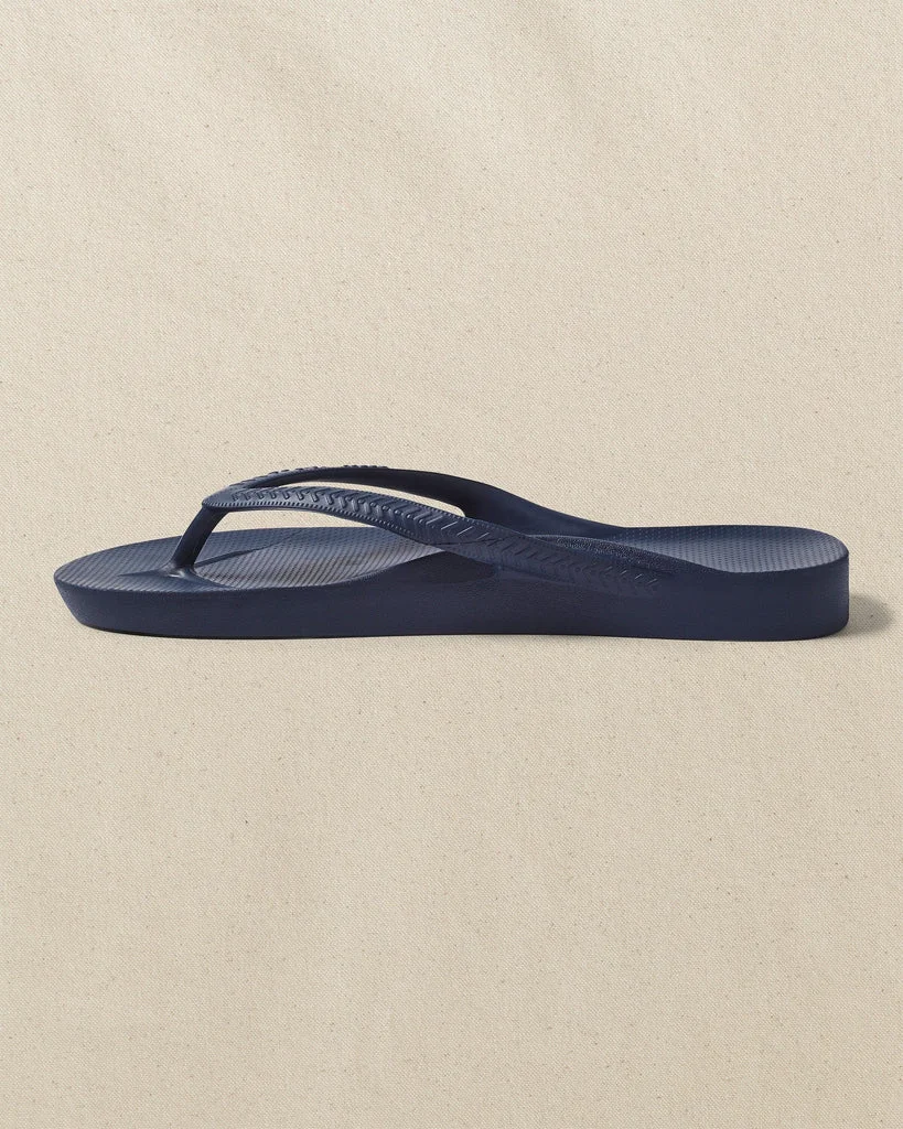 Fine Archies Navy Arch Support Flip Flop Convenient