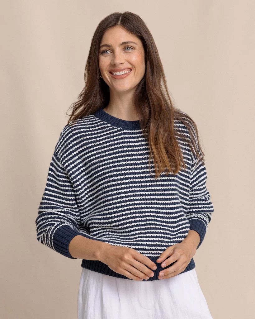 Detailed Maggi Stripe Open Stitch Sweater Fast