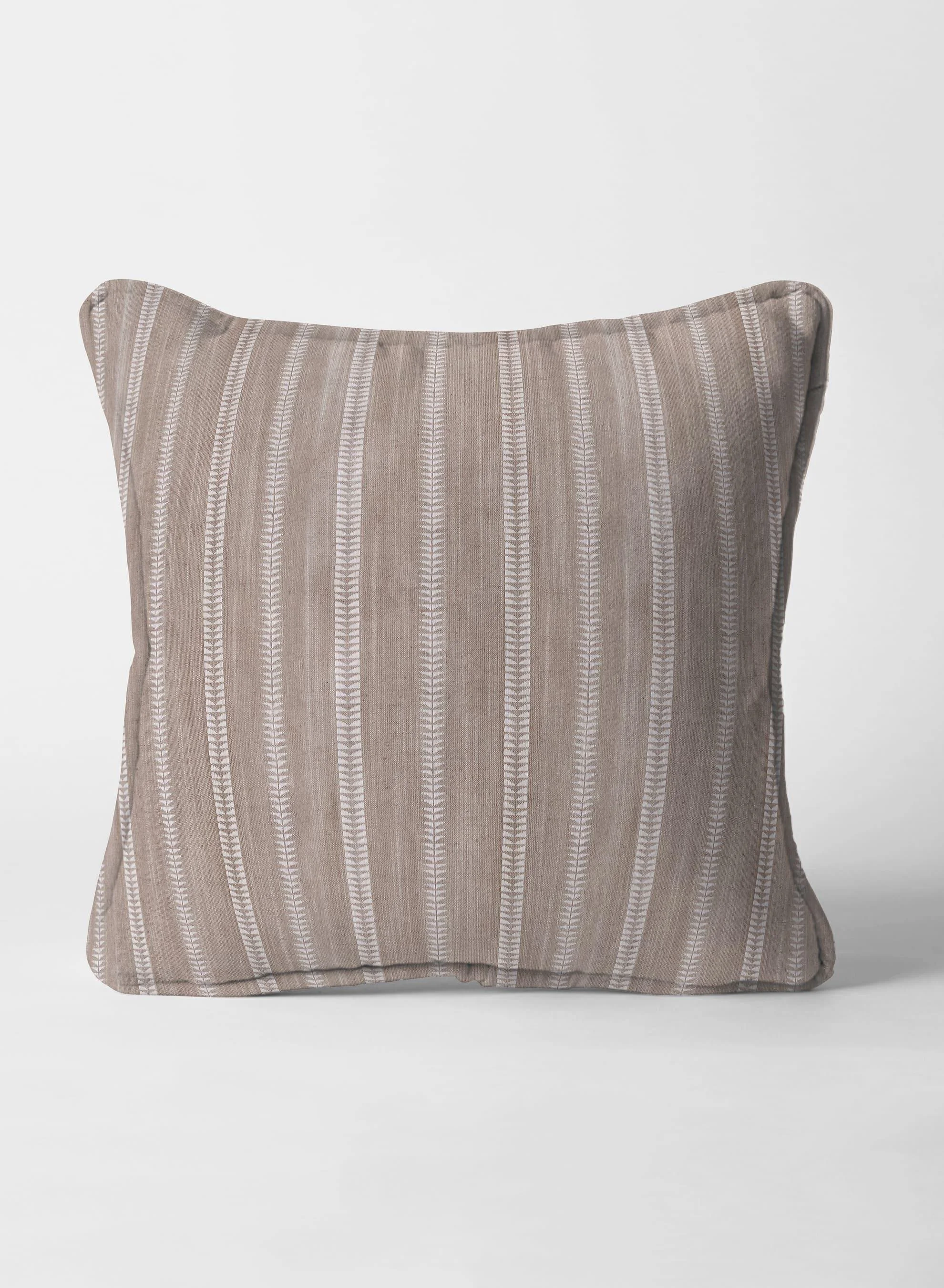 Consistent Lyon Cotton Cushion Cover Brown Pattern 1 Clean