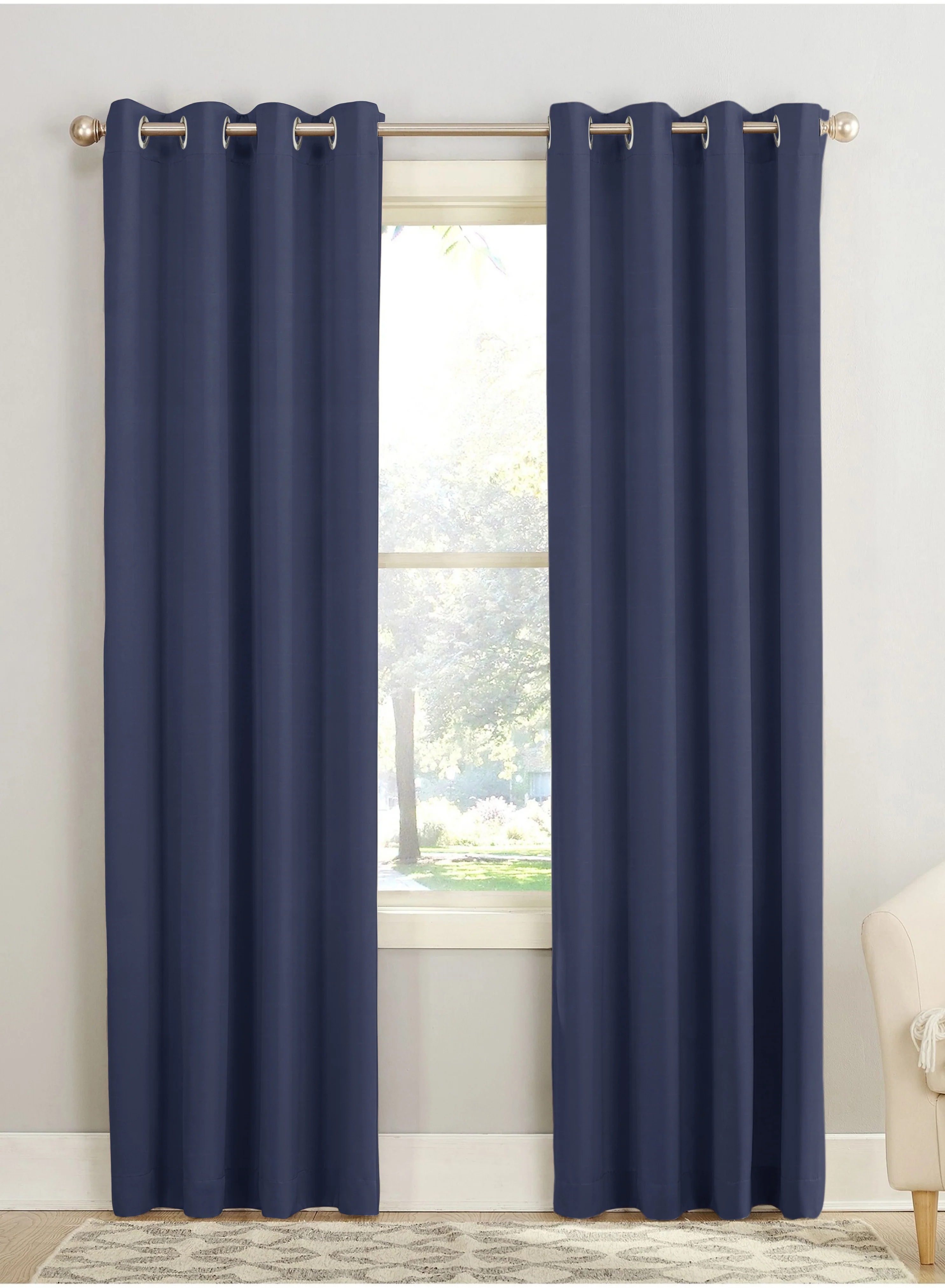 Effective Casper Plain Room Darkening Curtains Blue Set of 2The Guide to Measuring and Choosing Curtains Fast