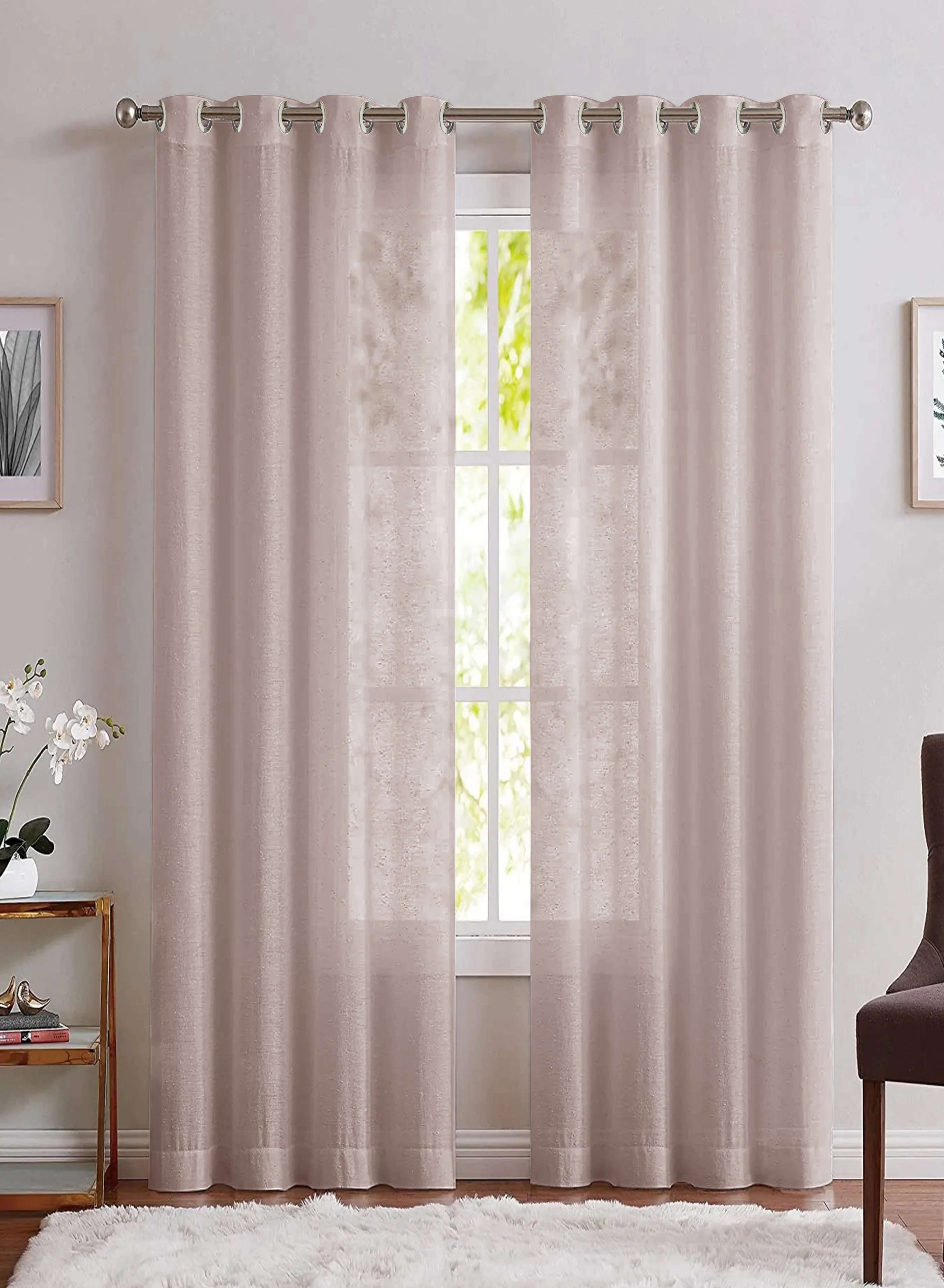 Versatile Casper Plain Sheer Curtains Cashmere Set of 2The Guide to Measuring and Choosing Curtains Lightweight