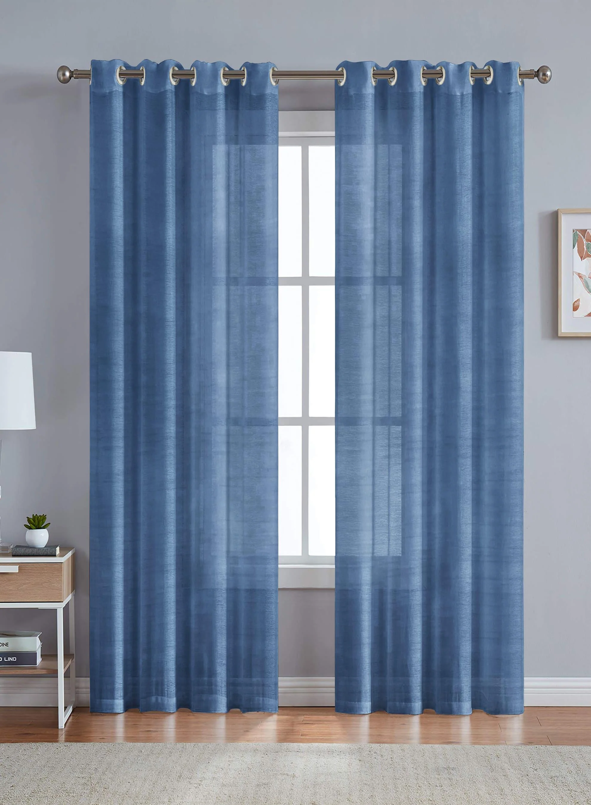 User-Friendly Venezia Sheer Curtains Airy Minimal Elegant Gulf Blue Set of 2 Fully CustomizableThe Guide to Measuring and Choosing Curtains Expertly Made