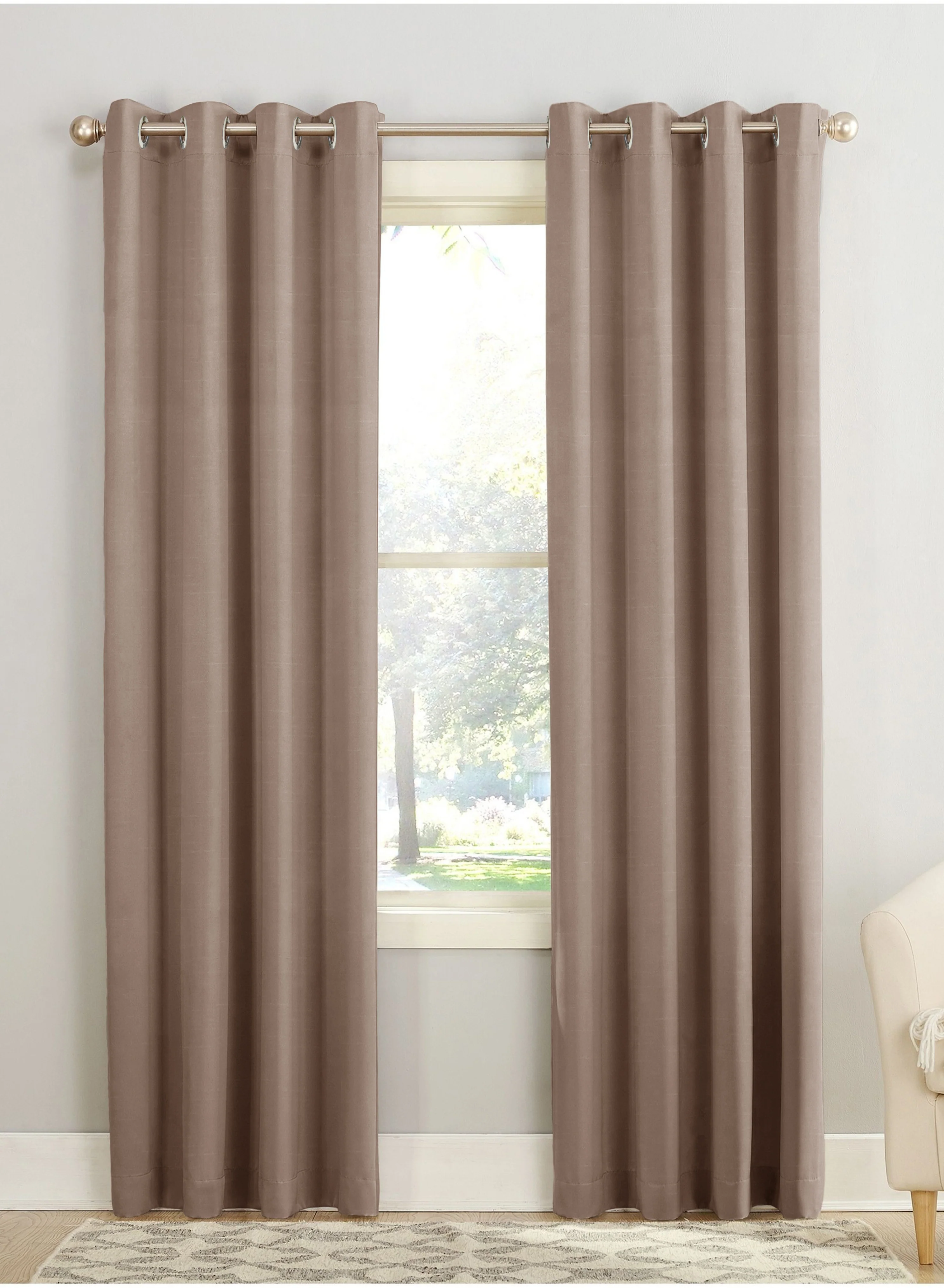 Luxury Casper Plain Room Darkening Curtains Light Brown Set of 2The Guide to Measuring and Choosing Curtains Enhanced