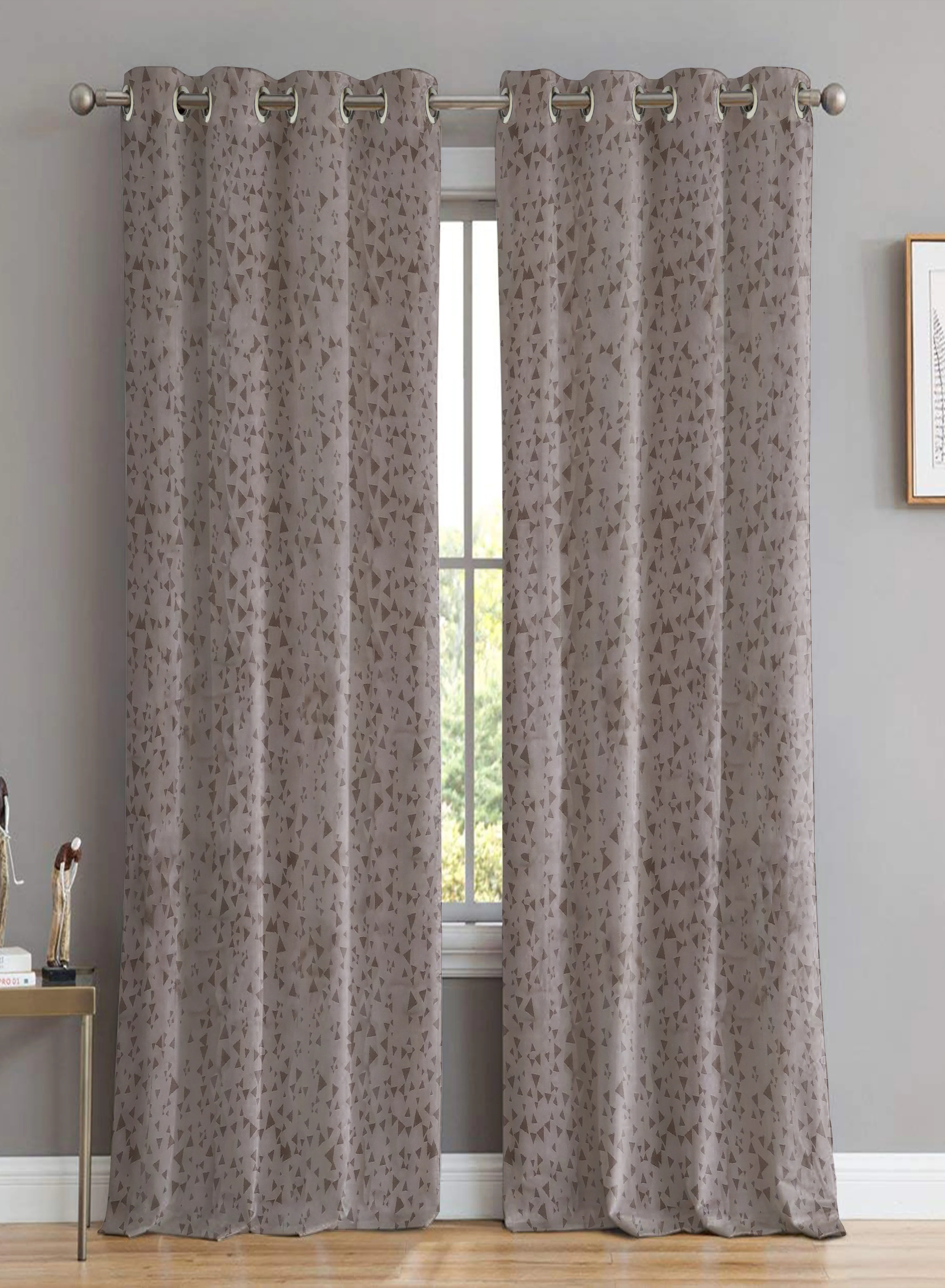 Pure Elwana Jacquard Room Darkening Curtains Brown Set of 2 Pattern 3 The Guide to Measuring and Choosing Curtains Detailed