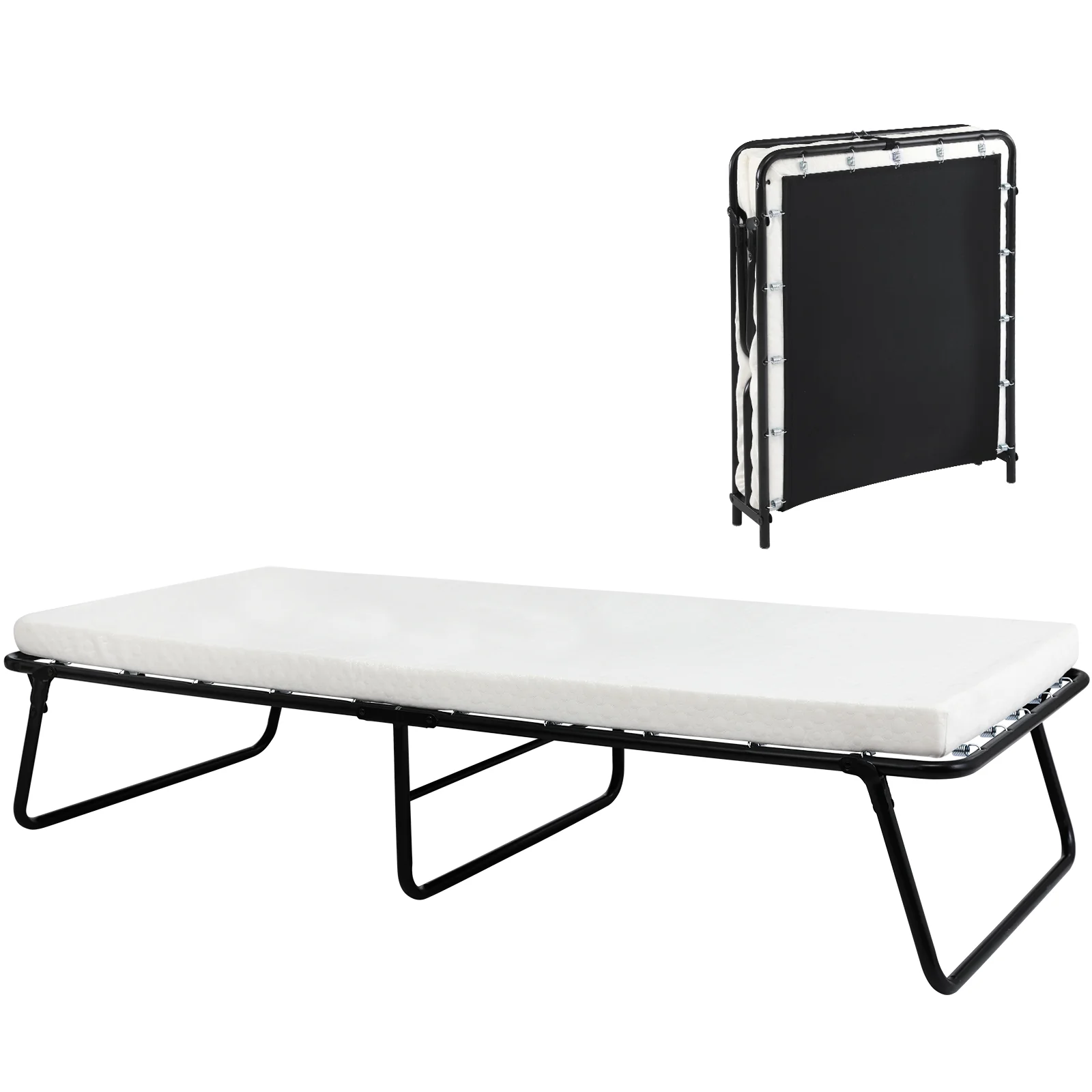 Enhanced Discontinued Rollaway Bed Folding Bed Frame with Memory Foam Mattress Discontinued Rollaway Bed Folding Bed Frame with Memory Foam Mattress Comfortable