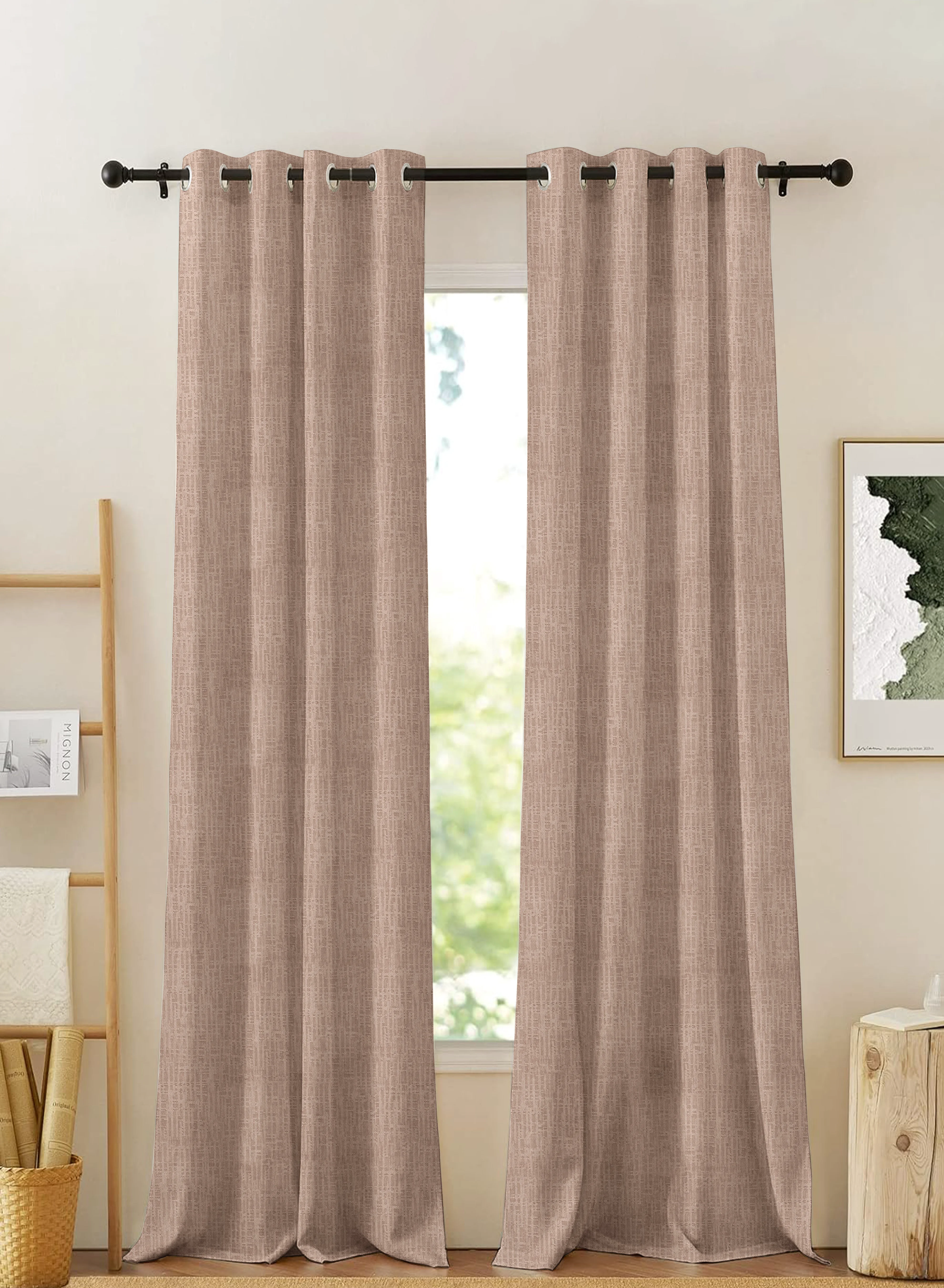 Sophisticated Elora Textured Blackout Curtains Minimal Design Total Light Block Hemp Set of 2 Fully CustomizableThe Guide to Measuring and Choosing Curtains Authentic