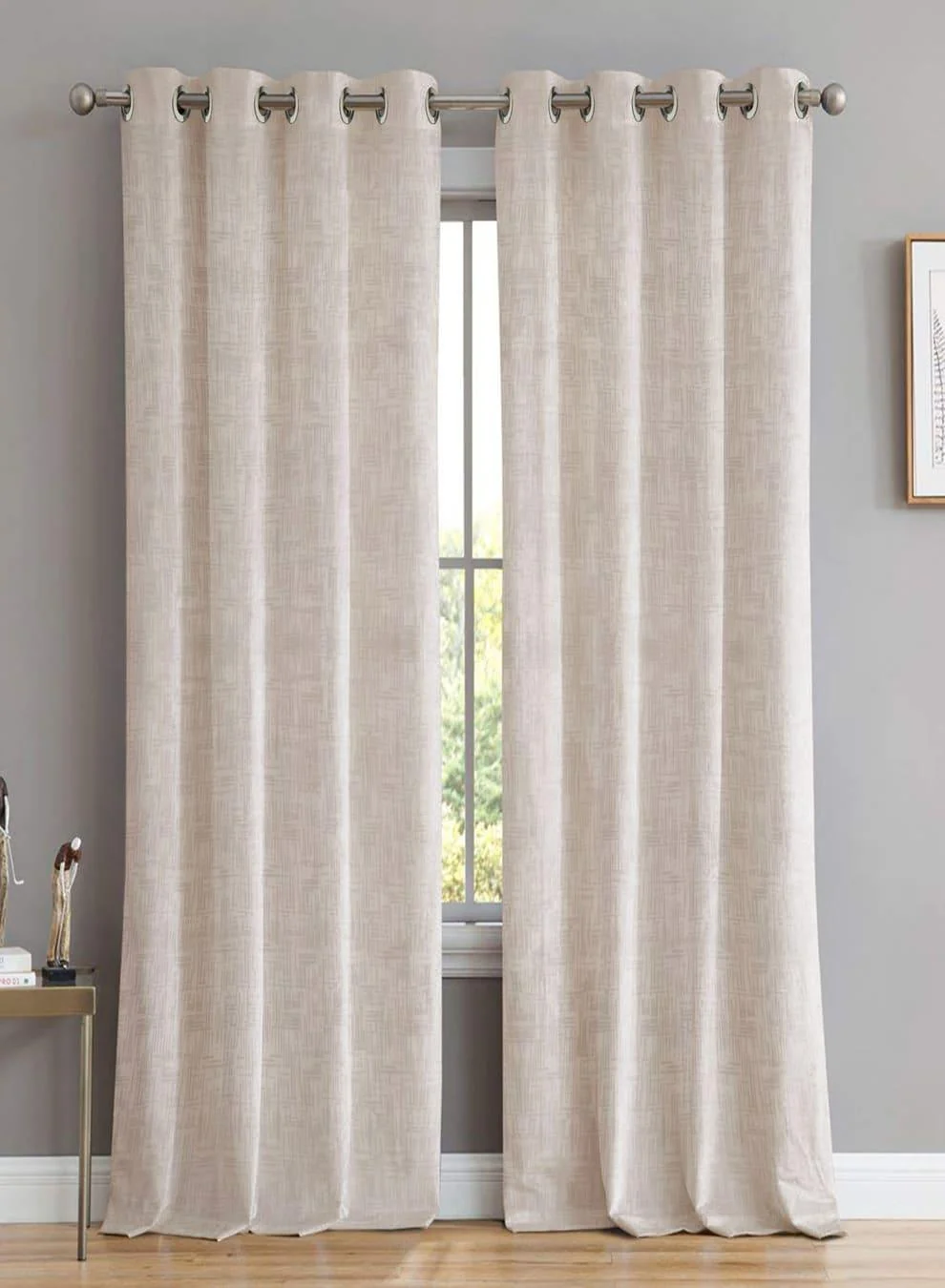 Natural Elwana Jacquard Room Darkening Curtains Off White Set of 2 Pattern 2 The Guide to Measuring and Choosing Curtains Certified