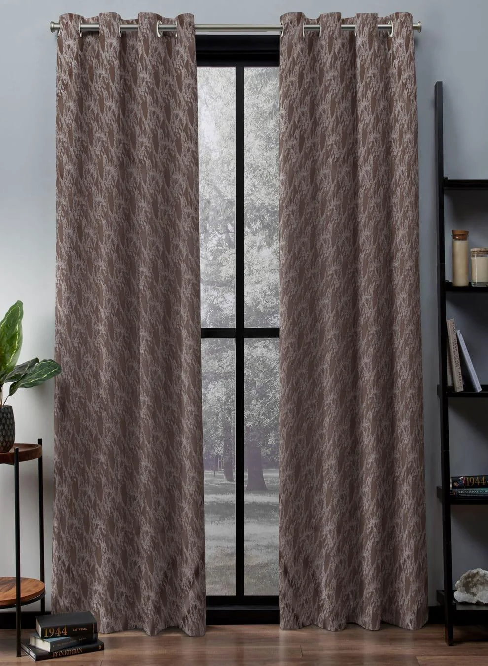 Fast Flavia Jacquard Room Darkening Curtains Artistic Texture Brown Set of 2 Fully CustomizableThe Guide to Measuring and Choosing Curtains Prestigious