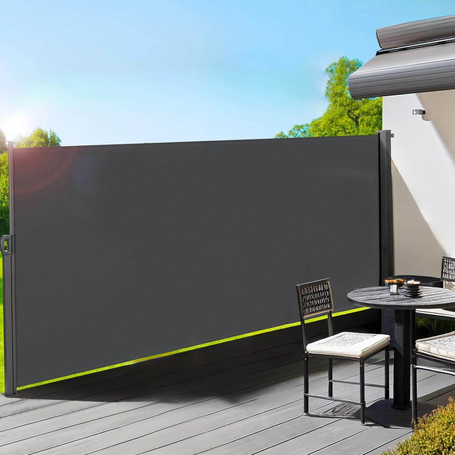 Premium Material Outdoor Retractable Side Awning Patio Privacy Screen With UV-resistant Waterproof for Garden BalconyOutdoor Retractable Side Awning Patio Privacy Screen With UV-resistant Waterproof for Garden Balcony Fashionable