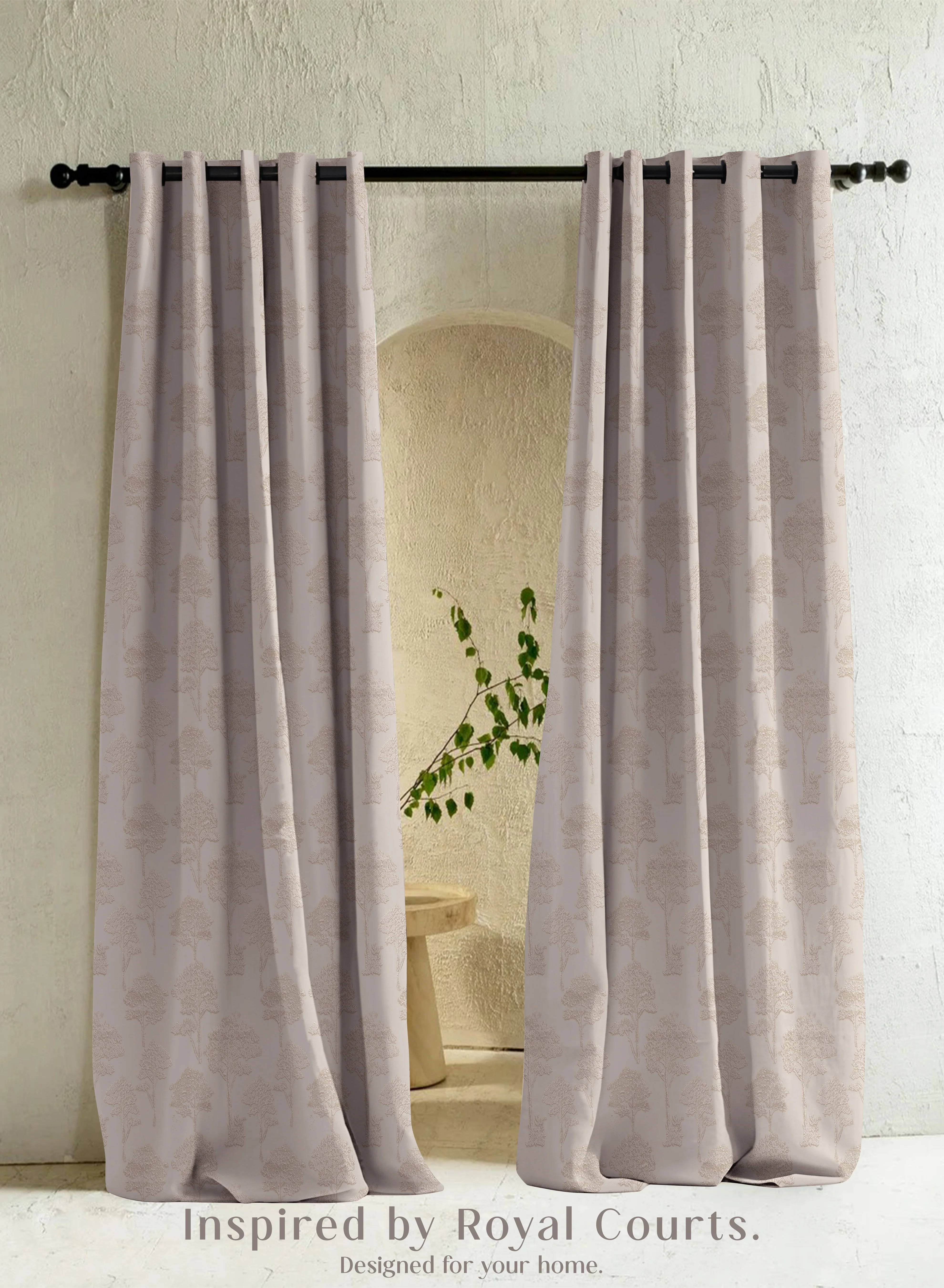 Verified Bern Jacquard Room Darkening Curtains Scenic Tree Pattern Light Khaki Set of 2 Fully CustomizableThe Guide to Measuring and Choosing Curtains Convenient