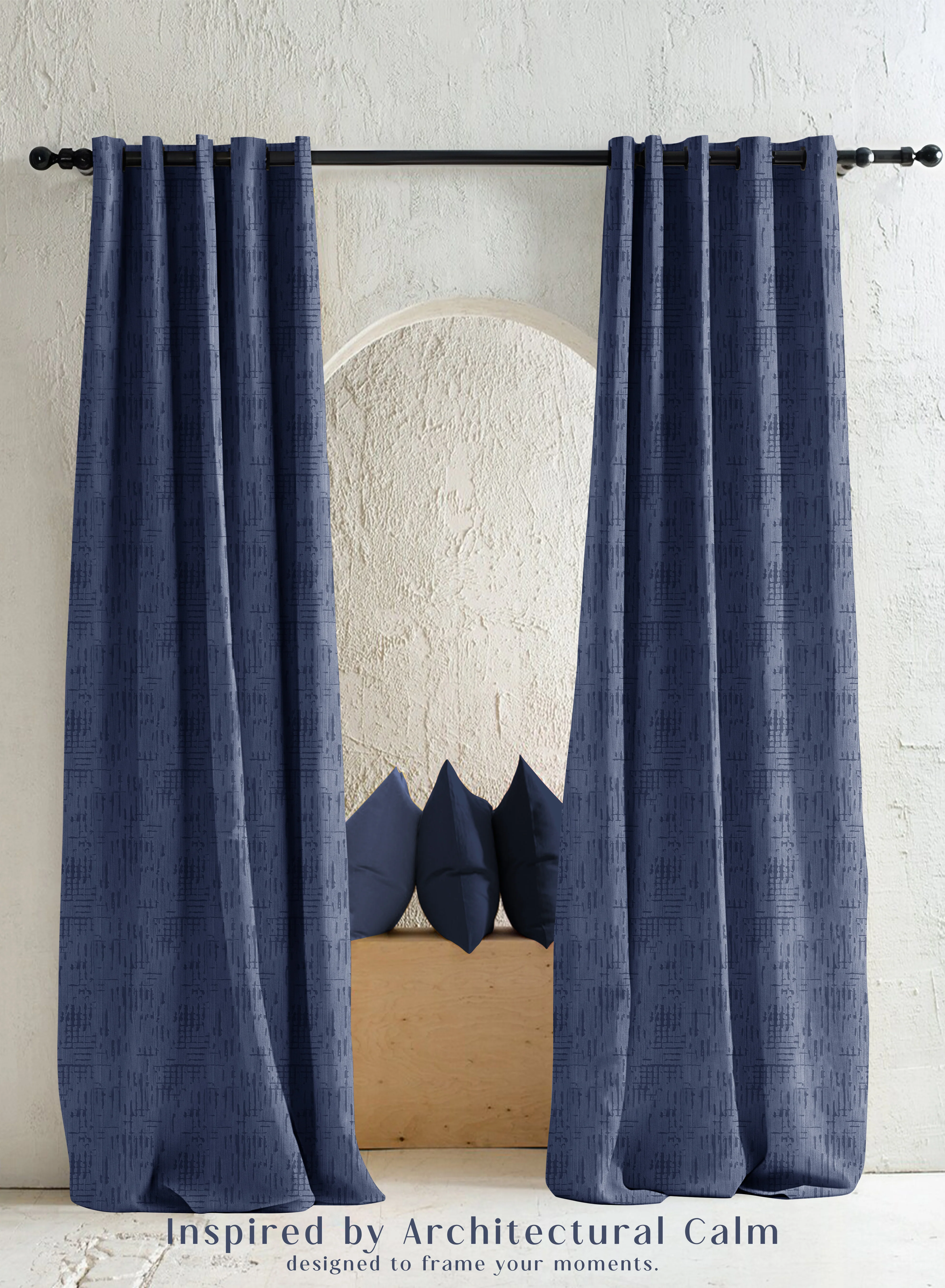 Exclusive Elsa Textured Room Darkening Curtains Modern Aesthetic Royal Blue Set of 2 Fully CustomizableThe Guide to Measuring and Choosing Curtains Soft