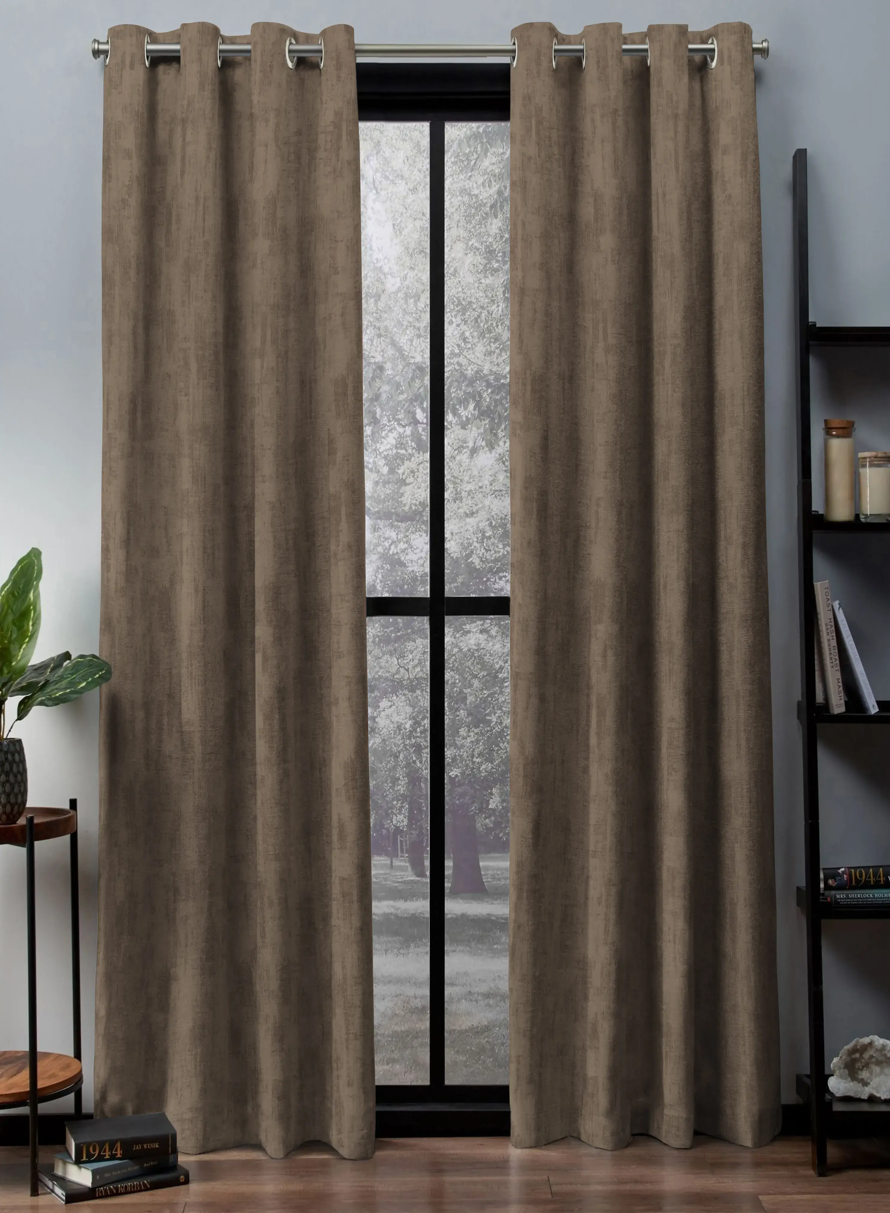 Responsible Bling Rustic Vibe Blackout Curtains Cotton Cocoa Brown Set of 2The Guide to Measuring and Choosing Curtains Trusted