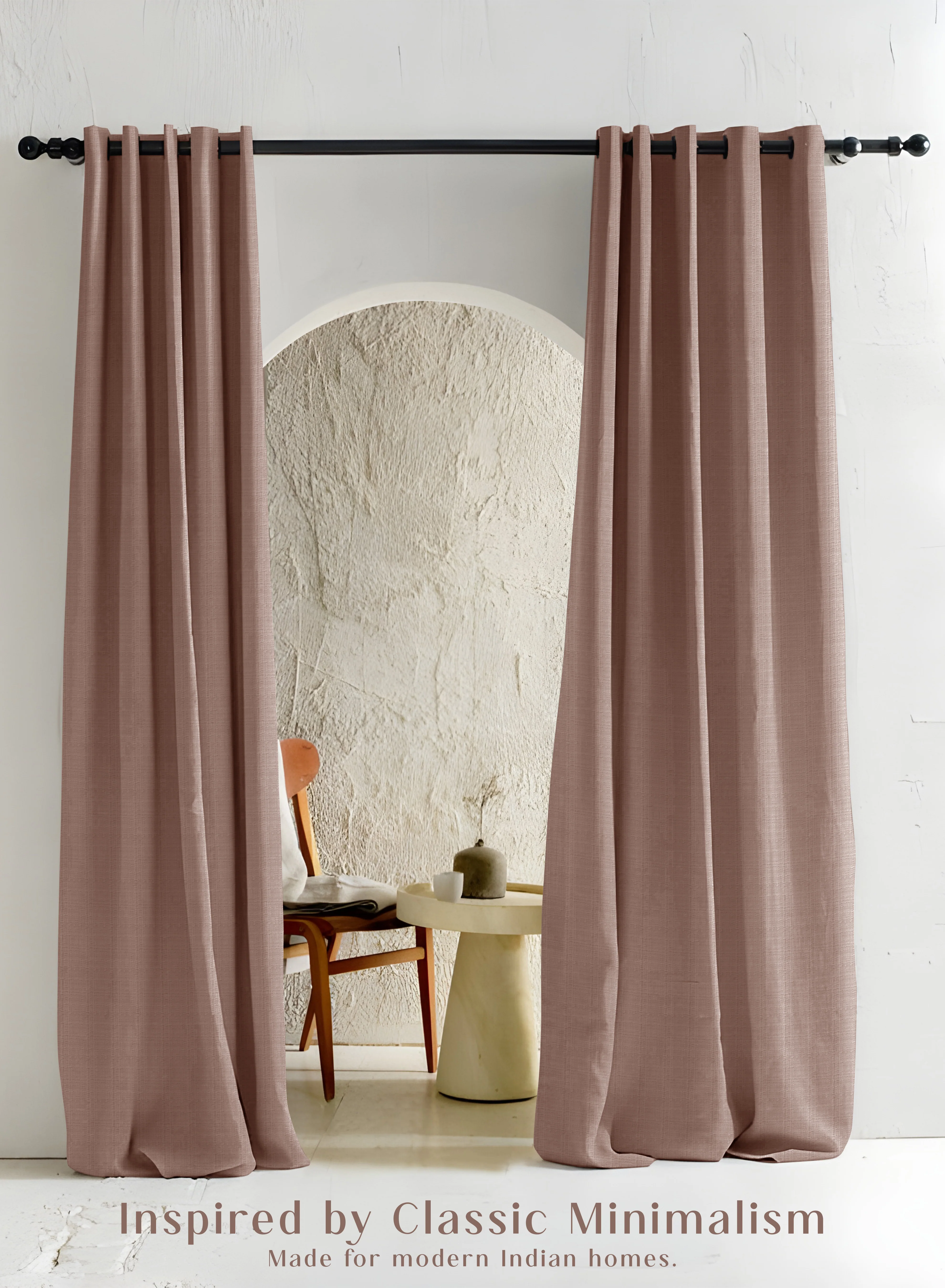 World-Class Cocoon Minimal Texture Blackout Curtains Modern Aesthetic Total Light Block Pale Brown Set of 2 Fully CustomizableThe Guide to Measuring and Choosing Curtains Detailed