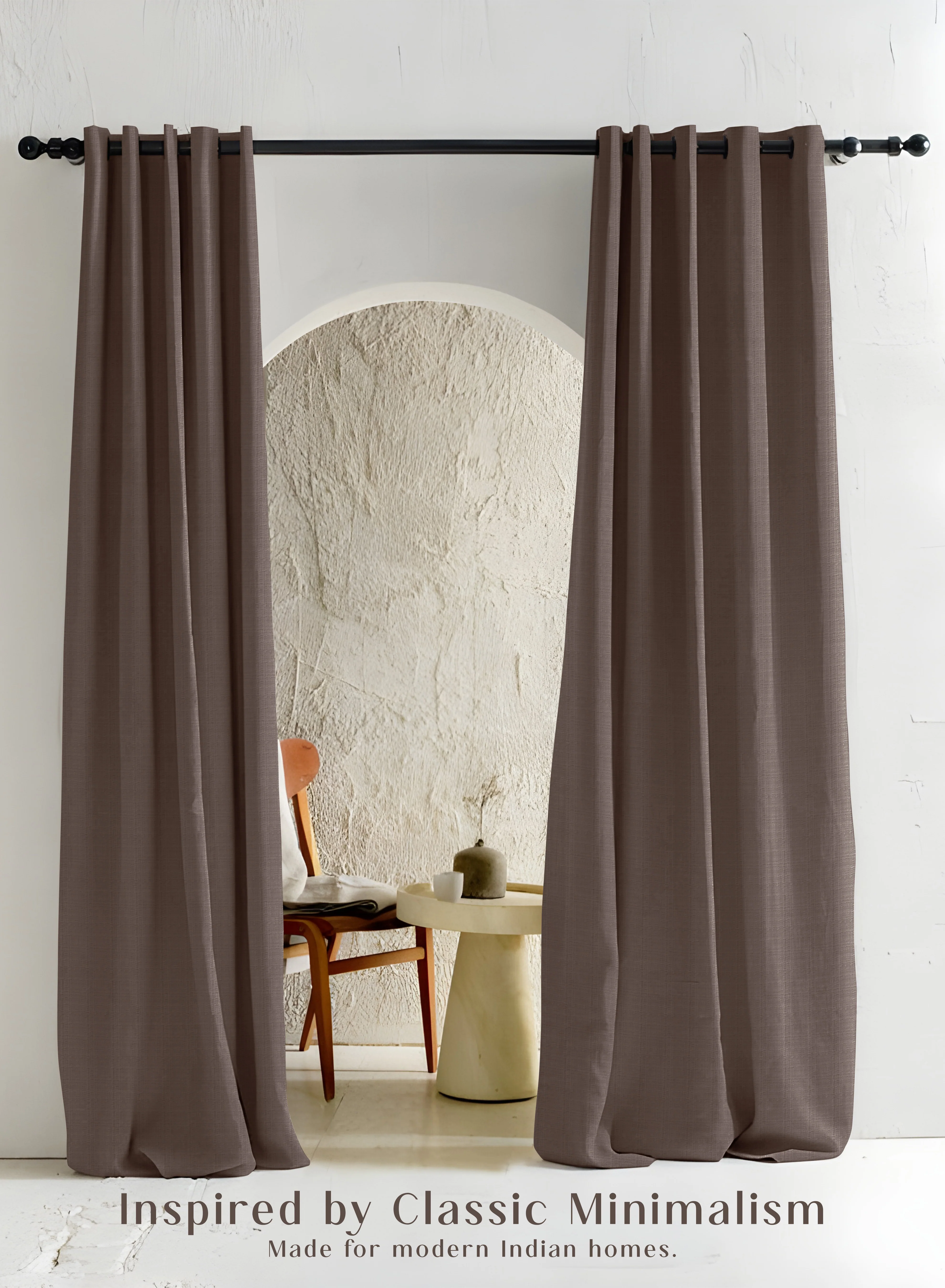 Quality Cocoon Minimal Texture Blackout Curtains Modern Aesthetic Total Light Block Mocha Brown Set of 2 Fully CustomizableThe Guide to Measuring and Choosing Curtains Healthy
