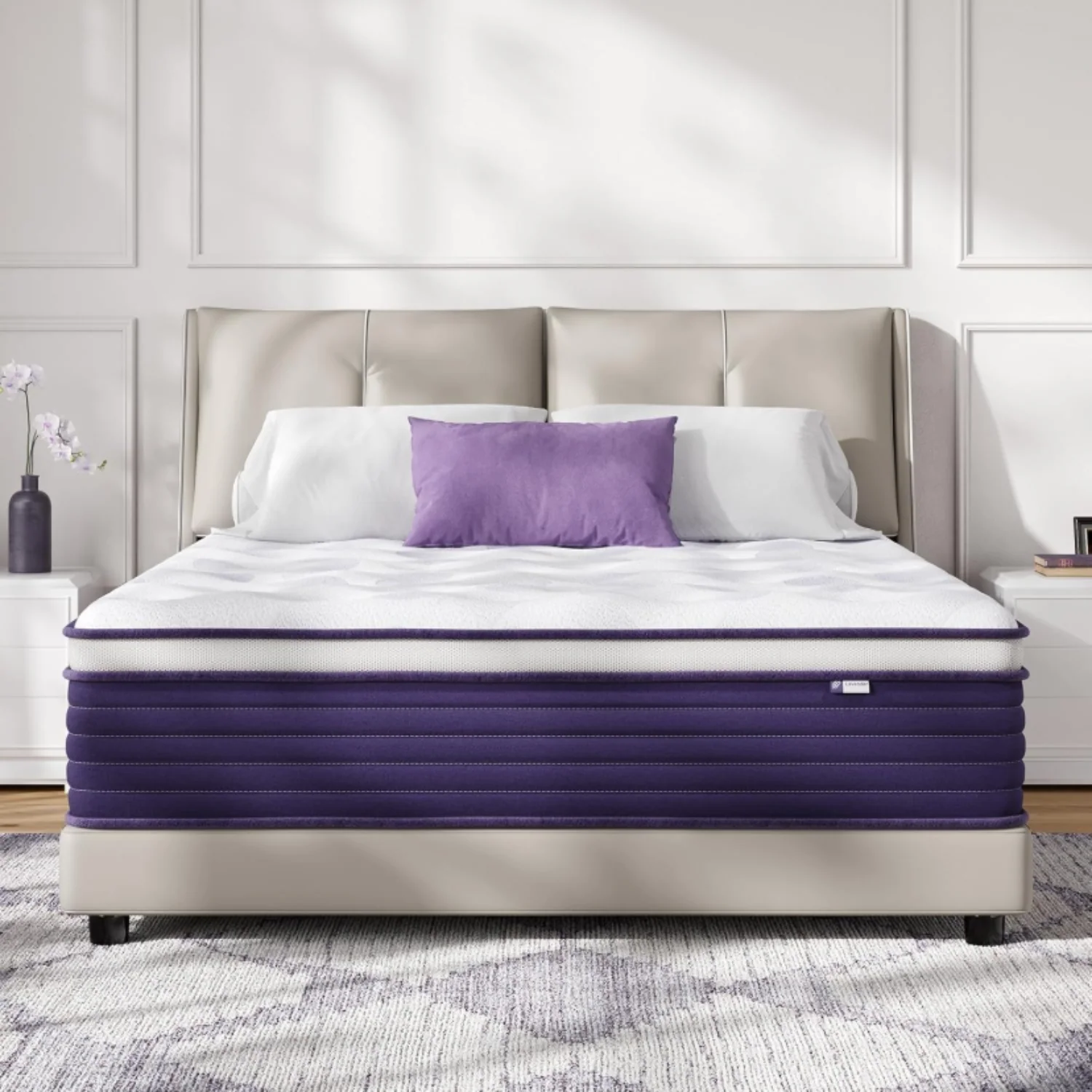 Natural 10 Inch Hybrid Mattress in a Box Medium Firm Memory Foam Mattress with Individual Pocket Spring CertiPUR-US 10 Inch Hybrid Mattress in a Box Medium Firm Memory Foam Mattress with Individual Pocket Spring CertiPUR-US Smooth